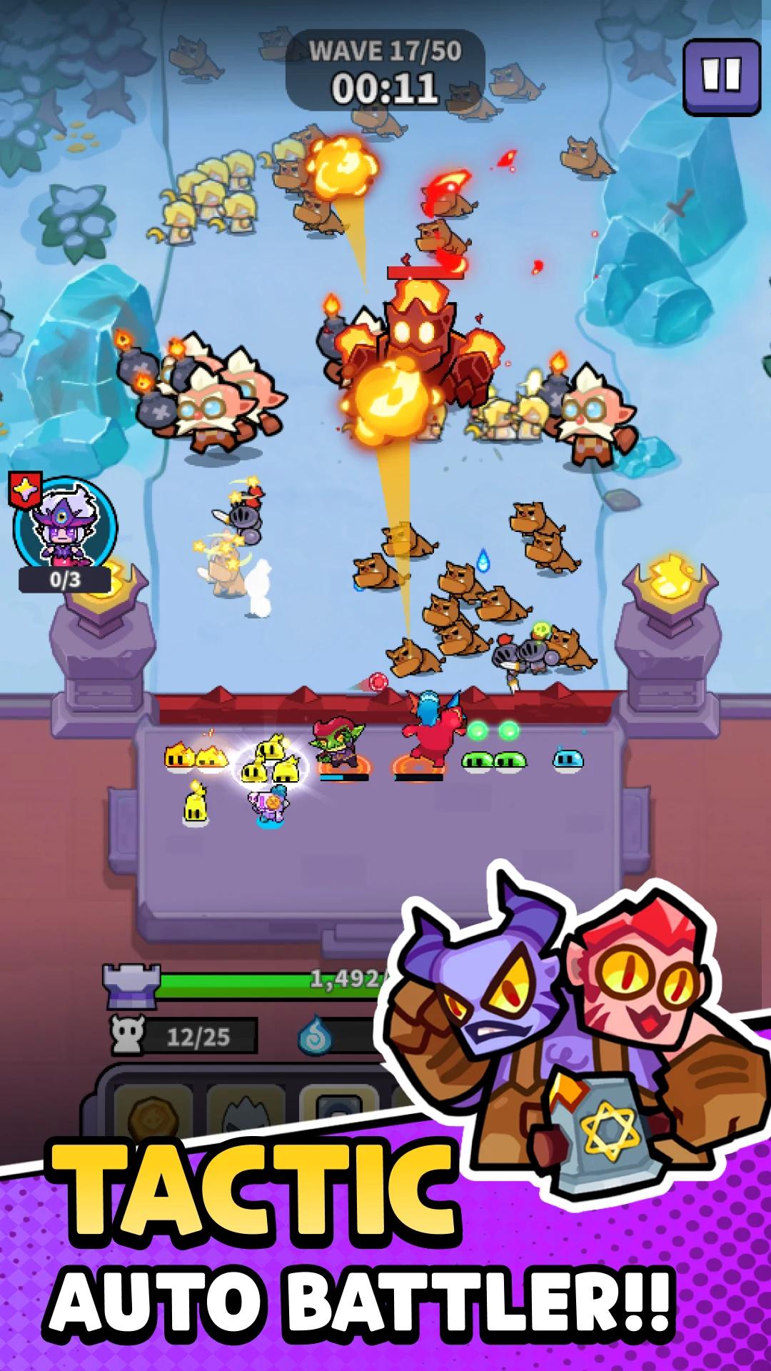 Hell Rush: Merge Hero Defense screenshot