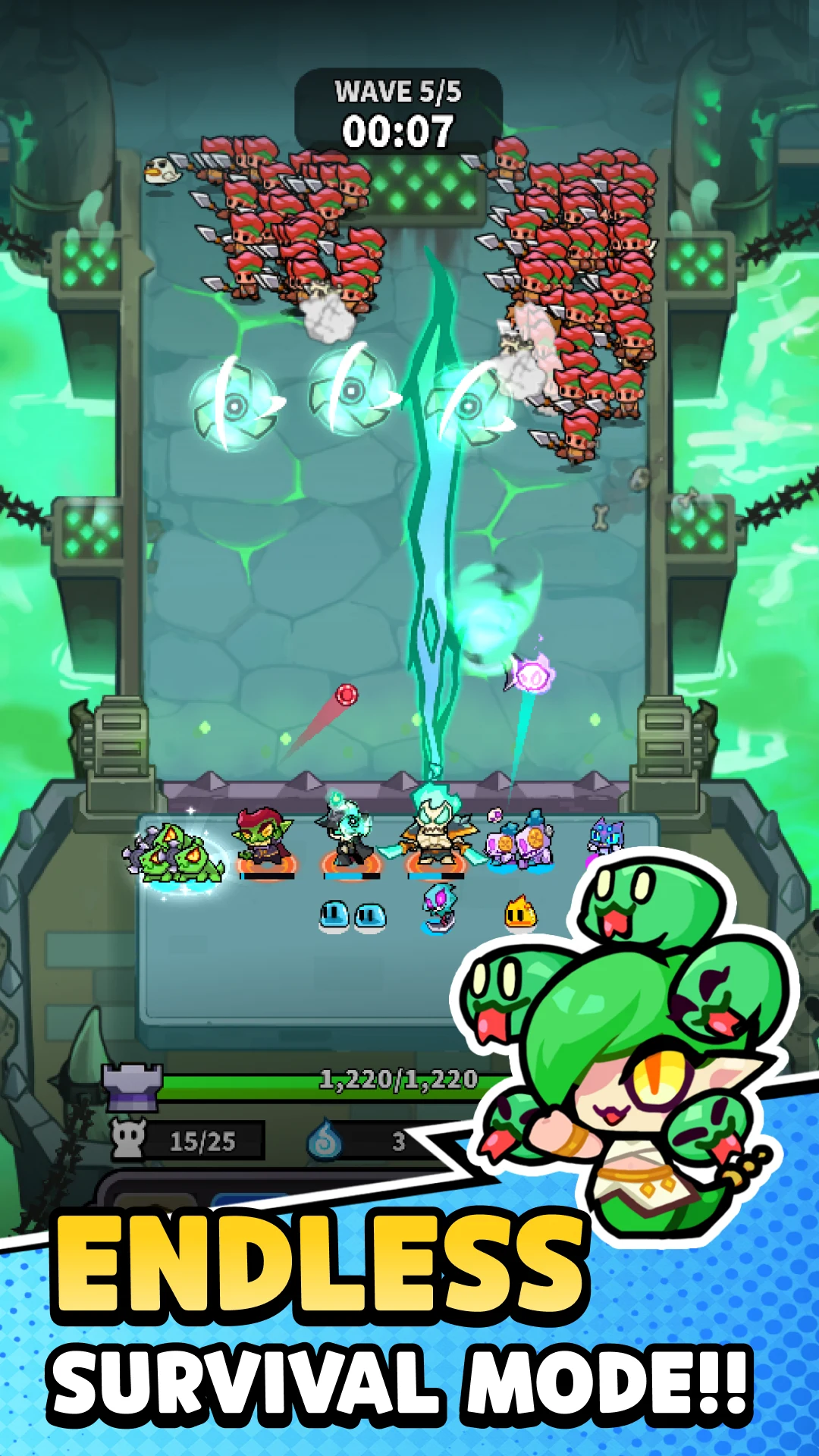 Hell Rush: Merge Hero Defense screenshot