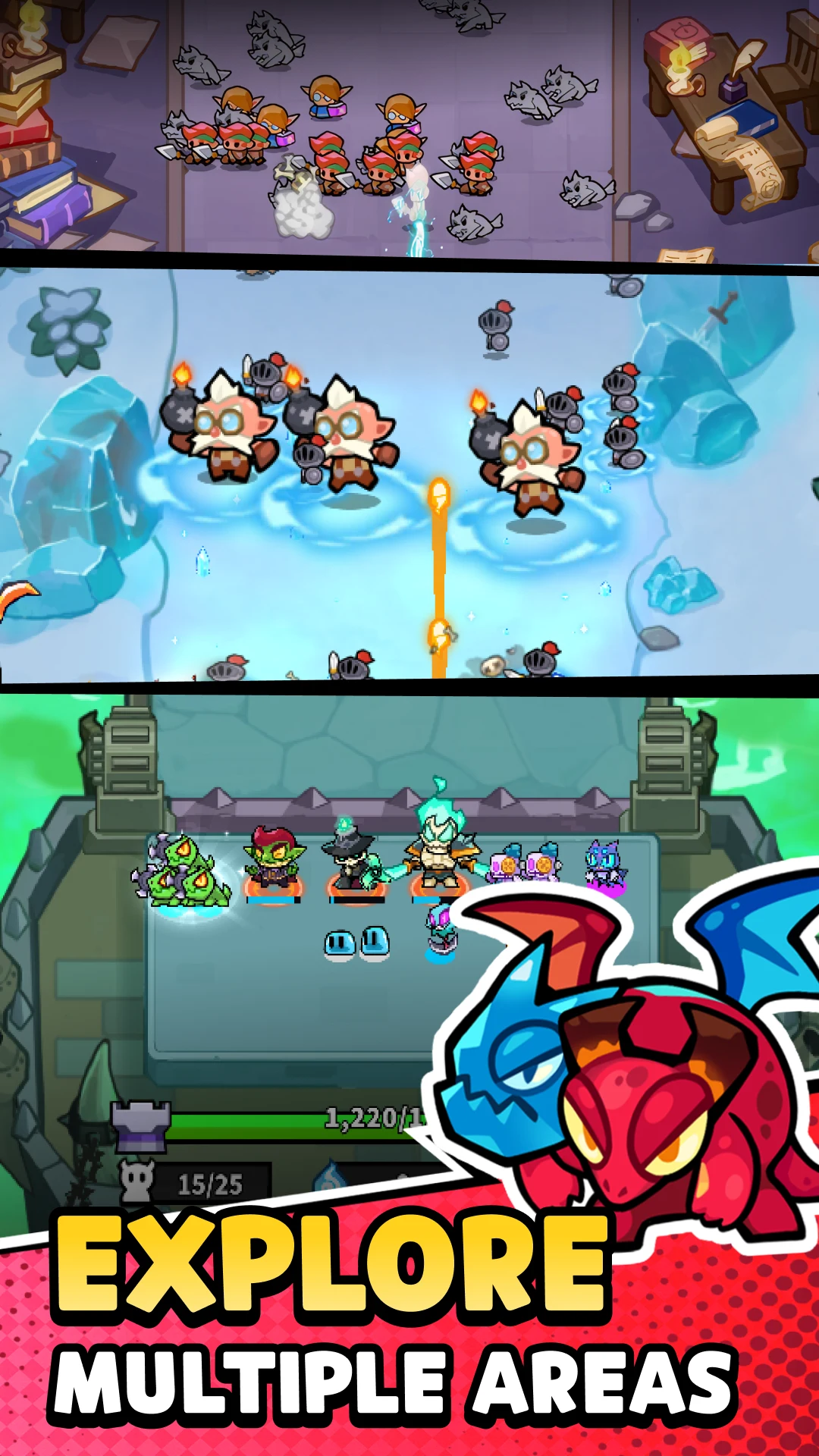 Hell Rush: Merge Hero Defense screenshot