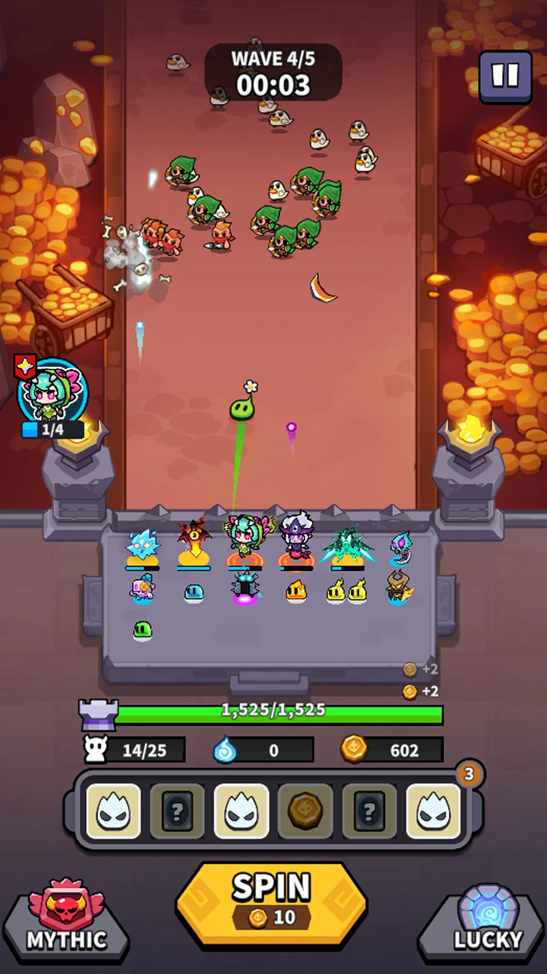 Hell Rush: Merge Hero Defense screenshot