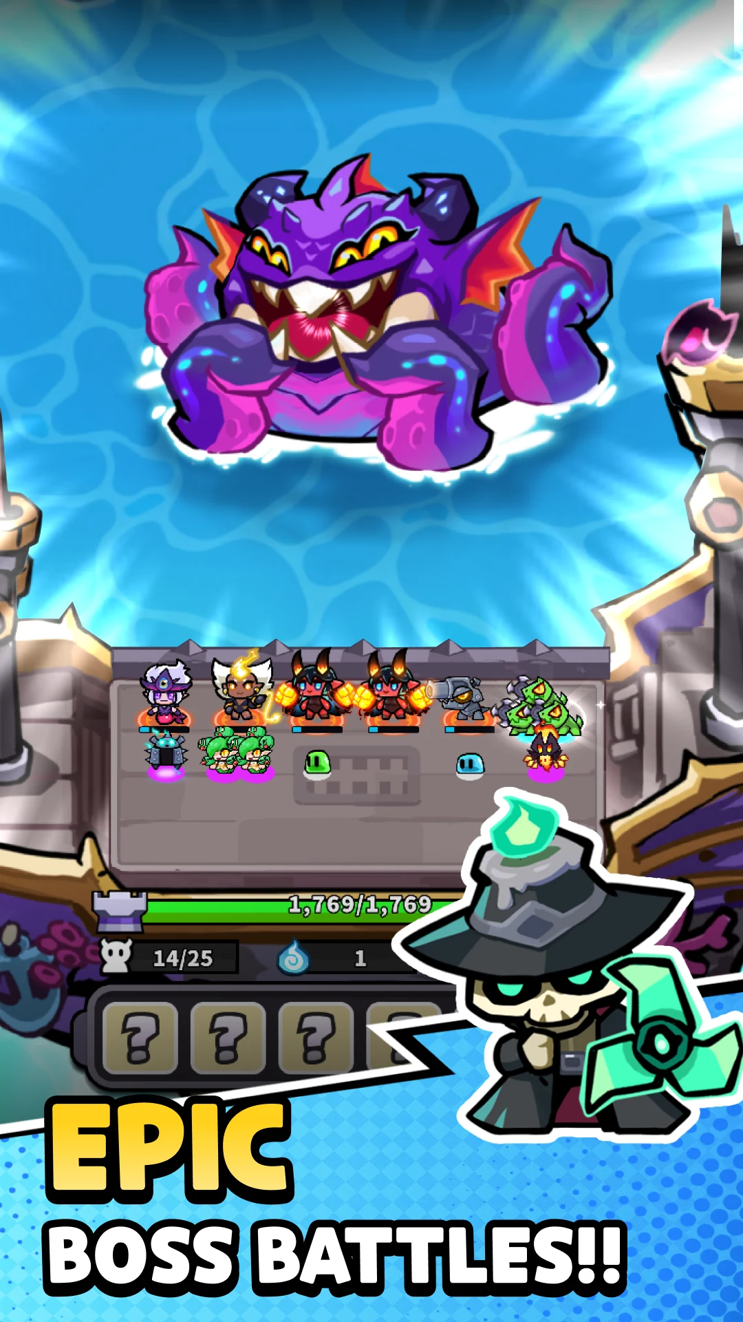 Hell Rush: Merge Hero Defense screenshot